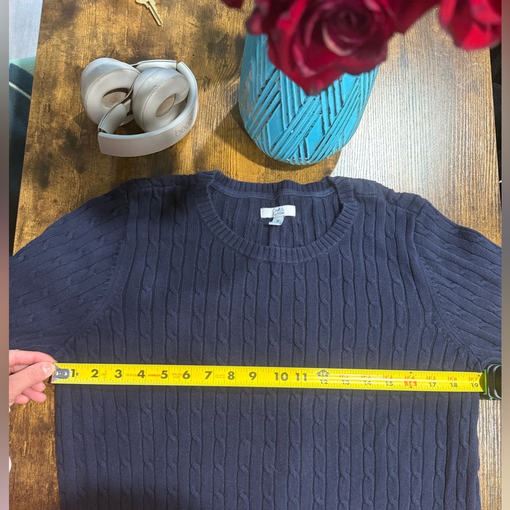 Croft and borrow navy blue sweater - Picture 4 of 4
